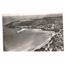 MORGAT: la plage et le port vue aérienne 10x15 - très bon état