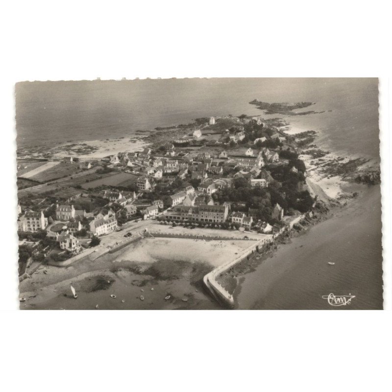 LOCQUIREC: vue générale de la pointe vue aérienne 10x15 - très bon état