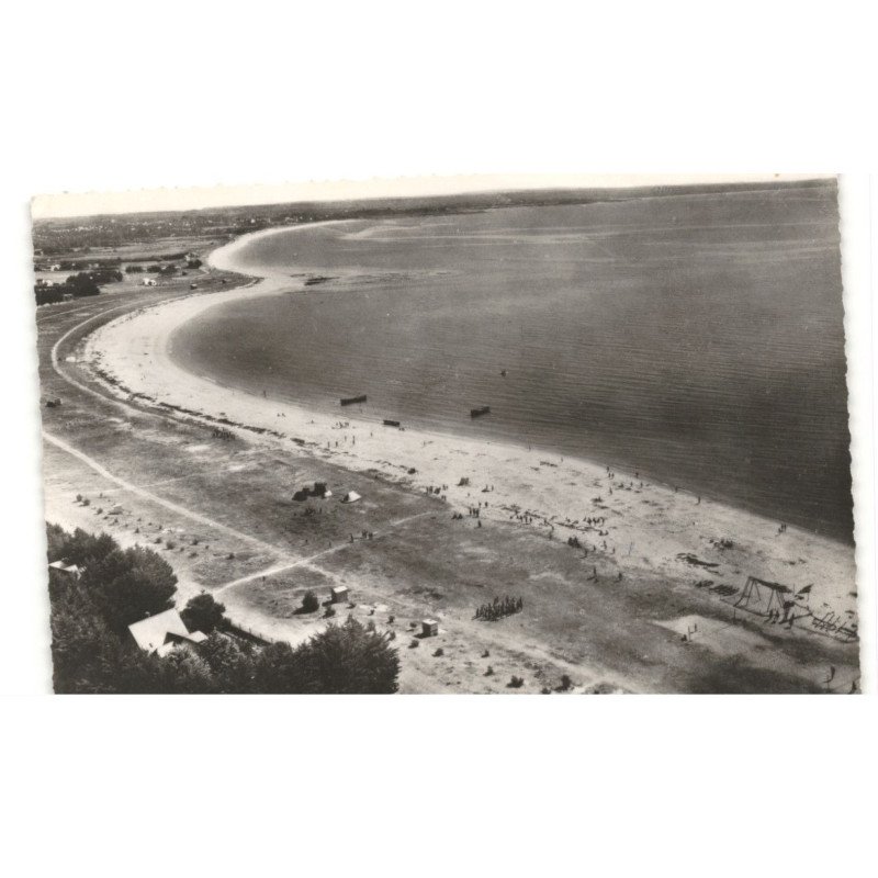 ILE TUDY: la grande plage vue aérienne 10x15 - très bon état