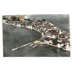 L'ILE TUDY: vue du port vue aérienne 10x15 - très bon état