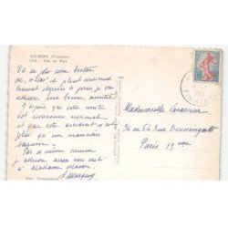 L'ILE TUDY: vue du port vue aérienne 10x15 - très bon état