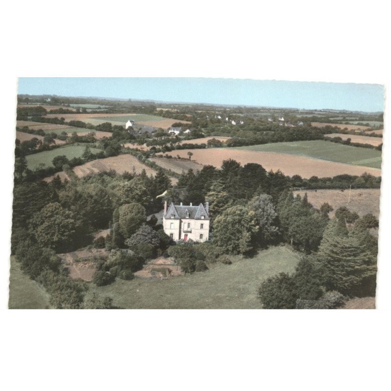 ELLIANT: le château de landanet vue aérienne 10x15 - très bon état