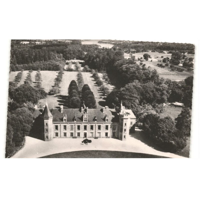 COMBRIT: château du cosquer vue aérienne 10x15 - très bon état