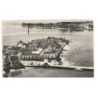 L'ILE-TUDY: le port et les hôtels au loin la pointe de loctudy vue aérienne 10x15 - très bon état