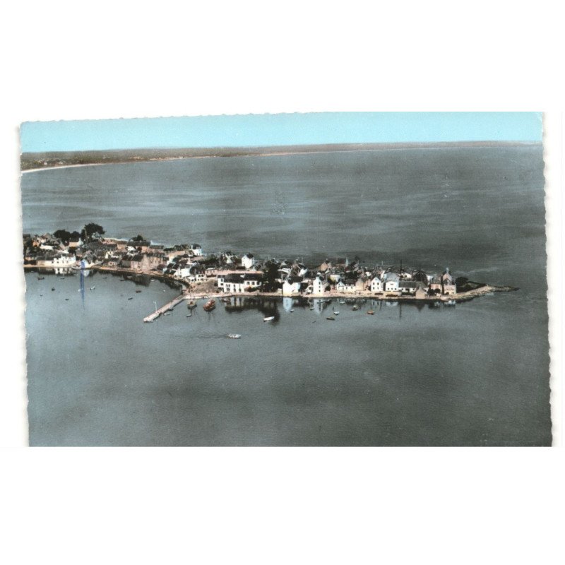 L'ILE-TUDY: vue générale vue aérienne 10x15 - très bon état
