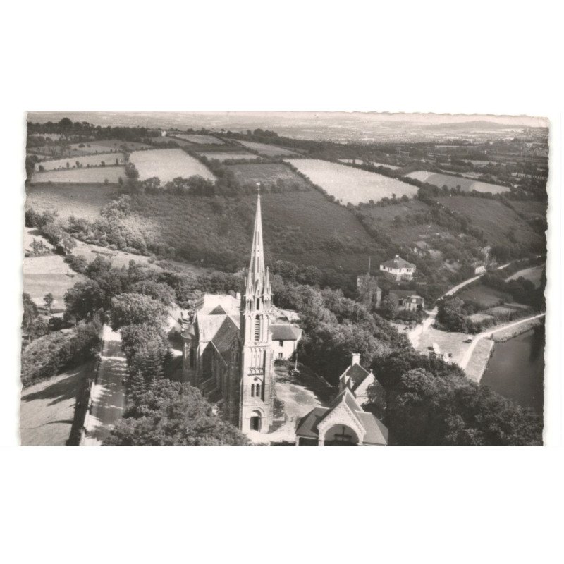 CHATEAUNEUF: chapelle notre-dame des portes de l'esplanade vue aérienne 10x15 - très bon état