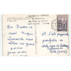 CHATEAUNEUF: chapelle notre-dame des portes de l'esplanade vue aérienne 10x15 - très bon état