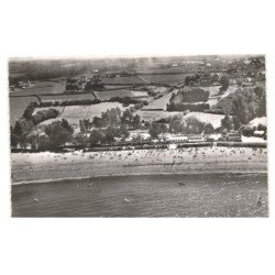 CARENTEC: plage de la grève blanche vue aérienne 10x15 - très bon état