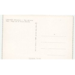 CARENTEC: plage de la grève blanche vue aérienne 10x15 - très bon état