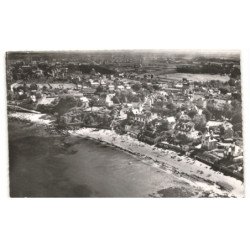 CARANTEC: plage de la grève blanche vue aérienne 10x15 - très bon état