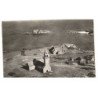 CARANTEC: la chapelle de l'ile de callot vue aérienne 10x15 - très bon état