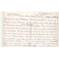 CARANTEC: vue générale vue aérienne 10x15 - très bon état