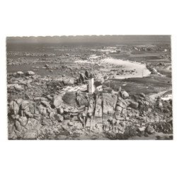 BRIGNOGAN: le phare et la plage vue aérienne 10x15 - très bon état