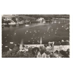 BENODET: l'église et les rives de l'odet vue aérienne 10x15 - très bon état
