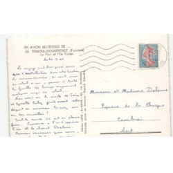 TREBOUL-DOUARNENEZ: le port et l'ile tristan vue aérienne 10x15 - très bon état