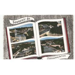 CHATEAUNEUF du FAOU: souvenir de... vue aérienne 10x15 - très bon état