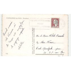 CHATEAUNEUF du FAOU: souvenir de... vue aérienne 10x15 - très bon état