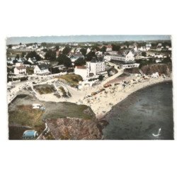 LE POULDU: la plage et les hôtels vue aérienne 10x15 - état