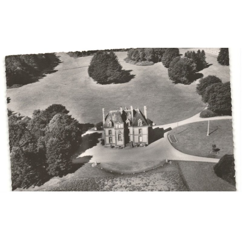 BENODET: château les garennese vue aérienne 10x15 - très bon état