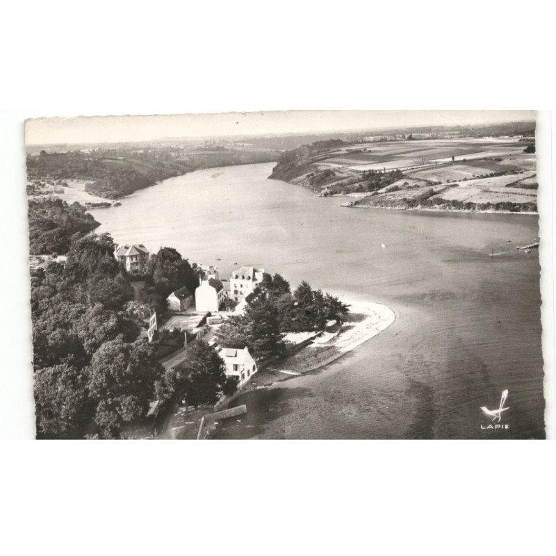 LE POULDU: le bas pouldu panoramique de le laïta vue aérienne 10x15 - très bon état