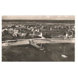 ILE-de-BATZ: port-kernoc vue aérienne 10x15 - très bon état
