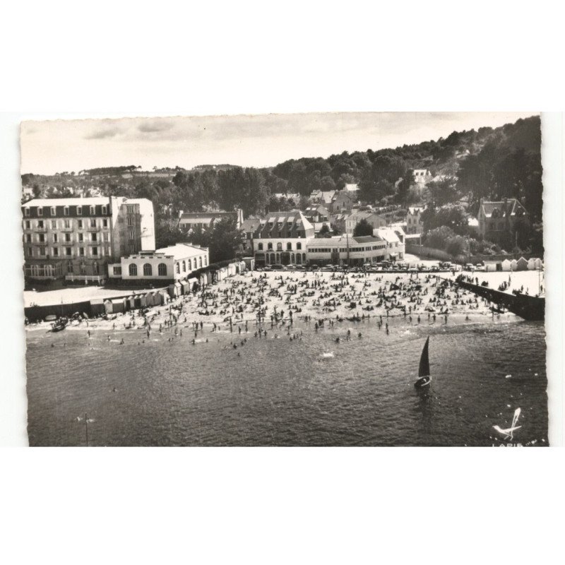 TREBOUL-DOUARNENEZ: plage des sables blancs vue aérienne 10x15 - très bon état