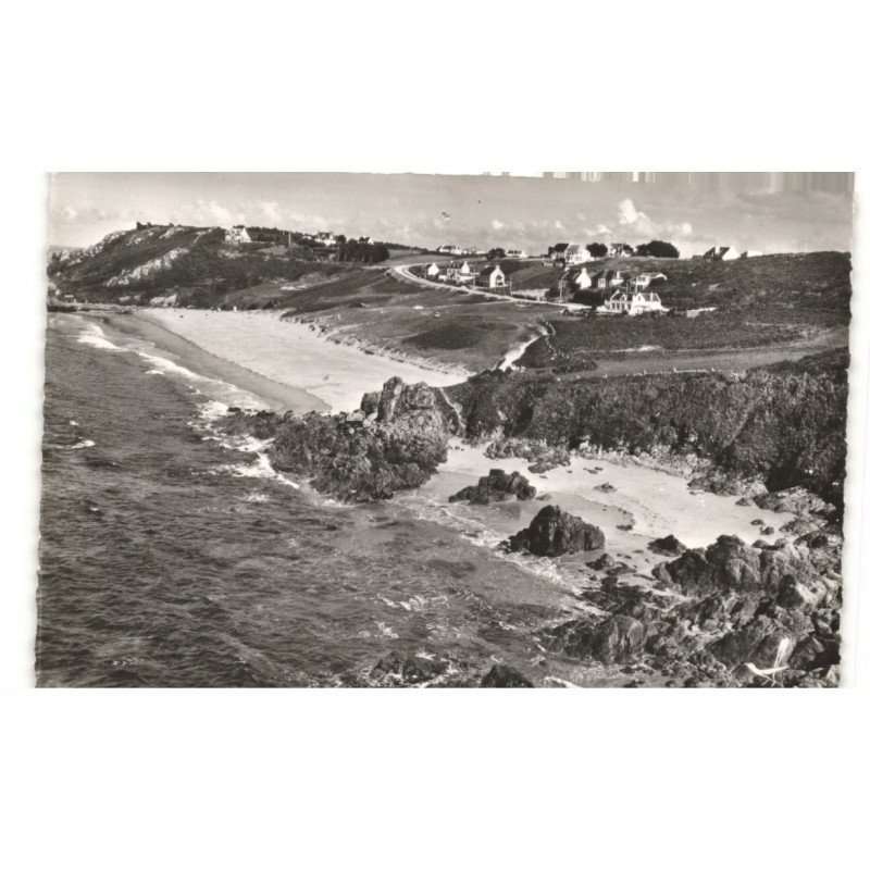 LOCQUIREC: plage des sables blancs vue aérienne 10x15 - très bon état