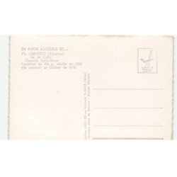 CARANTEC: ile de callot chapelle notre-dame fondation du VIe rebatie en 1808 vue aérienne 10x15 - très bon état