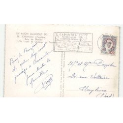 CARANTEC: baie de morlaix l'ile louet et château du taureau vue aérienne 10x15 - très bon état