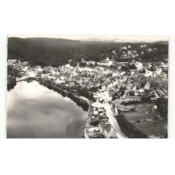HUELGOAT: route de brest les bords du lac et vue générale vers la forêt vue aérienne 10x15 - très bon état