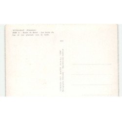HUELGOAT: route de brest les bords du lac et vue générale vers la forêt vue aérienne 10x15 - très bon état