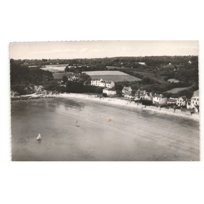 FOUESNANT: plage du cap-coz vue aérienne 10x15 - très bon état