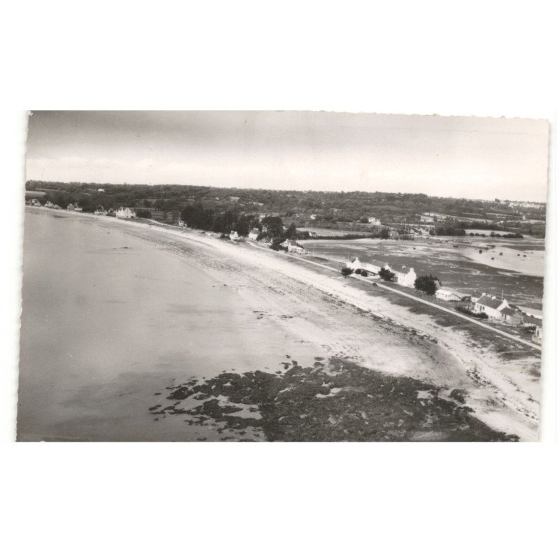 FOUESNANT: plage du cap-coz vue aérienne 10x15 - très bon état