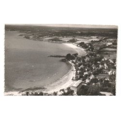 CONCARNEAU: plage de sables blancs et plage de cornouailles vue aérienne 10x15 - très bon état