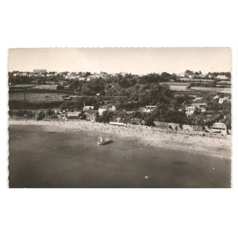 BREST: plage saint-marc vue aérienne 10x15 - très bon état