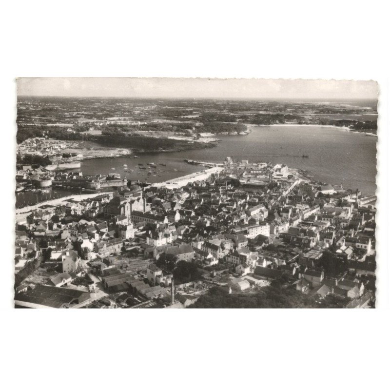 CONCARNEAU: vue générale vue aérienne 10x15 - très bon état