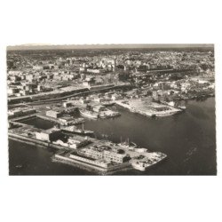 BREST: le port vue aérienne 10x15 - très bon état