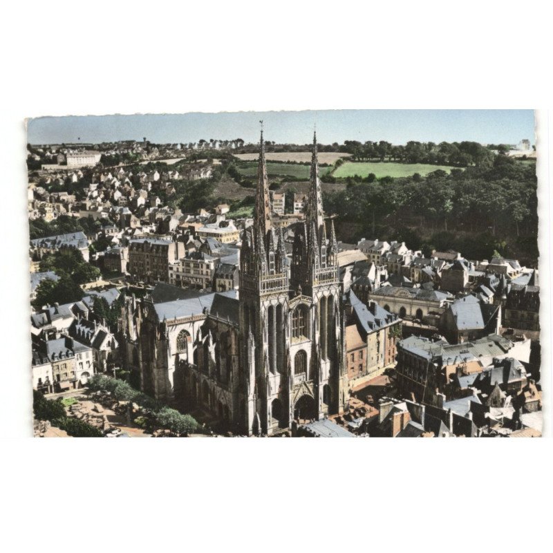 QUIMPER: vue aérienne 10x15 - très bon état