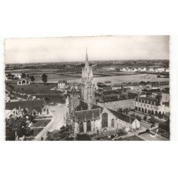 LE FOLGOET: la magnifique église notre-dame du XVe siècle vue aérienne 10x15 - très bon état