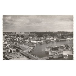 CONCARNEAU: le port vue aérienne 10x15 - très bon état