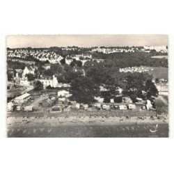 CONCARNEAU: camping de kernako en bordure de la plage des sables blancs vue aérienne 10x15 - très bon état