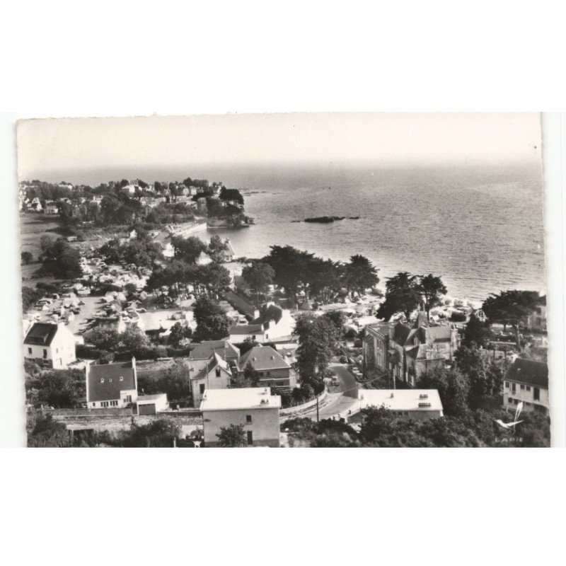CONCARNEAU: vue panoramique des grands sables blancs vue aérienne 10x15 - très bon état