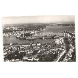 CONCARNEAU: port de pêche et de plaisance vue aérienne 10x15 - très bon état