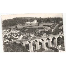CHATEAULIN: kerlobret et son viaduc le centre de toul-ar-c'hoat vue aérienne 10x15 - très bon état