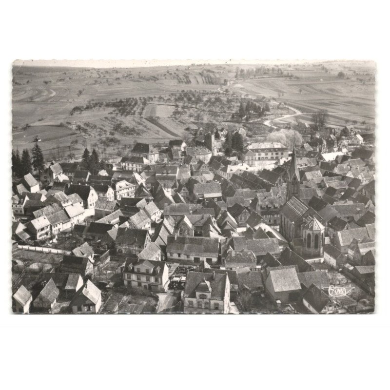 WOERTH: vue générale vue aérienne 10X15 - très bon état