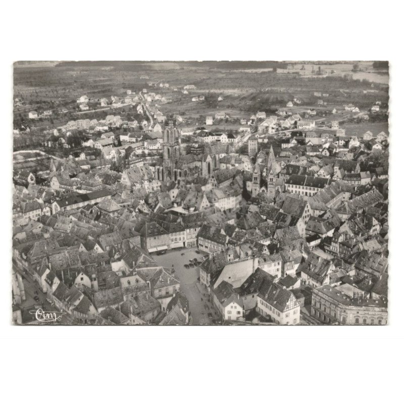 SELESTAT: vue générale vue aérienne 10X15 - très bon état