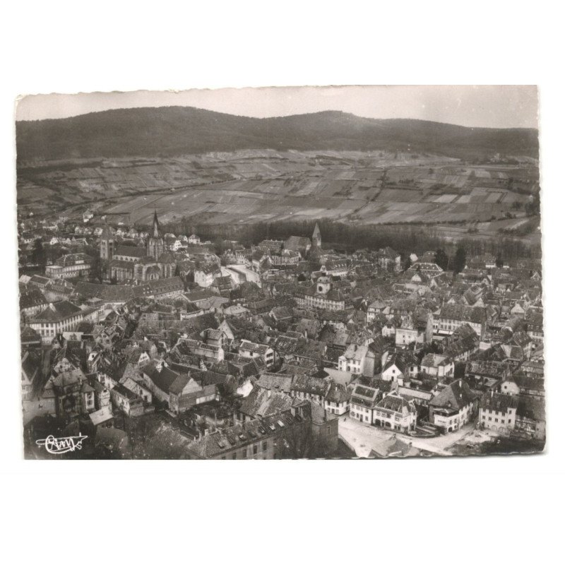 WISSEMBOURG: vue panormaique vue aérienne 10X15 - très bon état