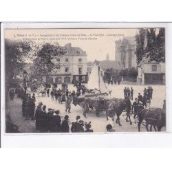 VITRE: inauguration du château-hôtel-de-ville, 1913, cortège fleuri - très bon état