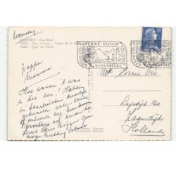 SAVERNE: centre de la ville, canal, quai des écoles vue aérienne 10X15 - très bon état