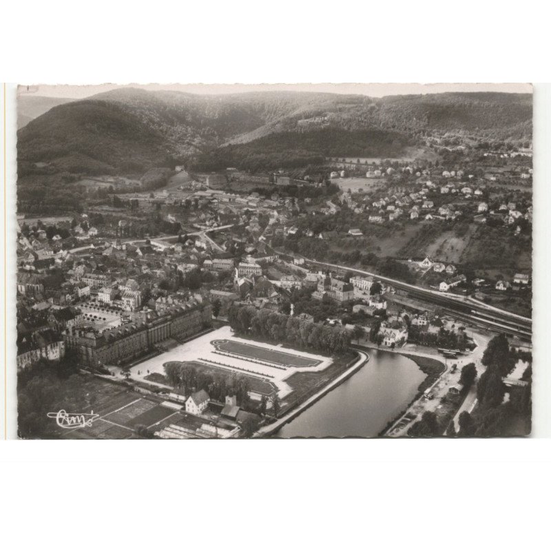 SAVERNE: le château rohan bassin du canal, col avec rochers saut prince charles vue aérienne 10X15 - très bon état